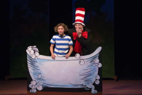 This is a picture of a performance of Seussical the Musical. 